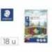 Lapices de colores Staedtler Wopex ecológicos caja de 18 colores largos