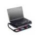 SOPORTE Q-CONNECT PARA PORTATIL Y MONITOR DE PC CON BANDEJA ORGANIZADORA COLOR NEGRO