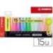 Rotulador Stabilo Boss 70 Fluorescente de Colores Surtidos Blister de 15 unidades