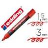Rotulador Permanente Edding 300 Color Rojo Punta Redonda