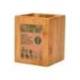 CUBILETE PORTALAPICES LIDERPAPEL ECOUSE BAMBU 8X8X10 CM