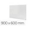 PIZARRA BLANCA NOBO INFINITY SIN MARCO ACERO LACADO MAGNETICO 900X600 MM