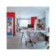 GRAPADORA PETRUS ELECTRICA E-310 CONTACTLESS ROJO METALIZADO CAPACIDAD 12 HOJAS USA GRAPAS Nº 10