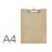 PORTANOTAS MAUL BALANCE DIN A4 CARTON REFORZADO 3 MM CON PINZA COLOR KRAFT
