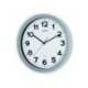 RELOJ MAUL STEP DE PARED REDONDO 35 CM DIAMETRO ELECTRICO COLOR PLATA
