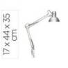 LAMPARA DE ESCRITORIO MAUL STUDY CON PINZA COLOR PLATA 170X440X350 MM