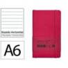 CUADERNO CON GOMILLA ANTARTIK NOTES TAPA BLANDA A6 RAYAS BURDEOS 100 HOJAS 80 GR FSC