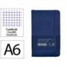 CUADERNO CON GOMILLA ANTARTIK NOTES TAPA DURA A6 HOJAS CUADRICULA AZUL MARINO 100 HOJAS 80 GR FSC