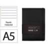 CUADERNO CON GOMILLA ANTARTIK NOTES TAPA DURA A5 HOJAS RAYAS NEGRO 100 HOJAS 80 GR FSC