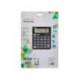 CALCULADORA LIDERPAPEL SOBREMESA XF20 10 DIGITOS SOLAR Y PILAS COLOR NEGRO 127X105X24 MM