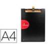 CARPETA EXACOMPTA EXACTIVE CON TAPA POLIPROPILENO NEGRO CON PINZA Y PORTABOLIGRAFO DIN A4