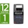 CALCULADORA Q-CONNECT IMPRESORA PANTALLA PAPEL KF11213 12 DIGITOS NEGRA