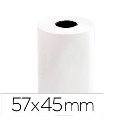 Rollo Termico para Sumadoras de 57x45x11mm 58g/m2 Mandril 12mm