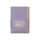 CUADERNO CON GOMILLA ANTARTIK NOTES TAPA DURA A5 HOJAS LISAS MORADO Y AMARILLO 100 HOJAS 80 GR FSC