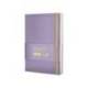 CUADERNO CON GOMILLA ANTARTIK NOTES TAPA DURA A5 HOJAS LISAS MORADO Y AMARILLO 100 HOJAS 80 GR FSC