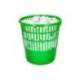 PAPELERA PLASTICO Q-CONNECT 15 LITROS COLOR VERDE 285X290 MM