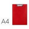 PORTANOTAS Q-CONNECT PLASTICO 50% RECICLADO DIN A4 ROJO GROSOR 2,1MM