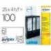 Etiqueta adhesiva Avery 31x192 mm Blanco Caja de 100 unidades