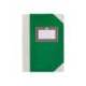 LIBRO CARTONE COSIDO FERNANDES FLECHA DIN A5+ LISO 50 HOJAS 100 GR VERDE