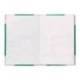 LIBRO CARTONE COSIDO FERNANDES FLECHA DIN A5+ LISO 50 HOJAS 100 GR VERDE