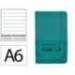 CUADERNO CON GOMILLA ANTARTIK NOTES TAPA DURA A6 HOJAS RAYAS VERDE AGUAMARINA 100 HOJAS 80 GR FSC