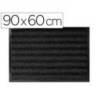 ALFOMBRA PARA SUELO Q-CONNECT PREMIUM PARA INTERIORES ANTIDESLIZANTE FIBRA POLIPROPILENO Y FIELTRO GRIS 90X60 CM