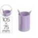 CUBILETE PORTALAPICES ARCHIVO 2000 ECOGREEN 100% RECICLADO COLOR MALVA PASTEL
