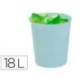 PAPELERA PLASTICO ARCHIVO 2000 ECOGREEN 100% RECICLADA 18 LITROS COLOR AZUL PASTEL