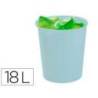 PAPELERA PLASTICO ARCHIVO 2000 ECOGREEN 100% RECICLADA 18 LITROS COLOR AZUL PASTEL