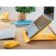 SOPORTE PARA PORTATIL LEITZ ERGO COSY AJUSTABLE 4 ALTURAS COLOR AMARILLO 310X50X247 MM