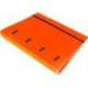 CARPETA 4 ANILLAS 25 MM LIDERPAPEL DIN A4 COLOR NARANJA POLIPROPILENO