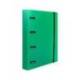 CARPETA 4 ANILLAS 25 MM LIDERPAPEL DIN A4 COLOR VERDE POLIPROPILENO
