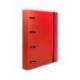 CARPETA 4 ANILLAS 25 MM LIDERPAPEL DIN A4 COLOR ROJO POLIPROPILENO