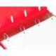 CARPETA 4 ANILLAS 25 MM LIDERPAPEL DIN A4 COLOR ROJO POLIPROPILENO