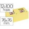 Post-it ® Bloc de notas adhesivas color amarillo quita y pon super sticky 76 x 76 mm