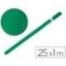 Bobina papel tipo kraft Liderpapel 65 g/m² 25 x 1 m verde musgo