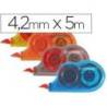 Corrector q-connect cinta mini blanco 4,2 mm x 5 m bombonera de 28 uds