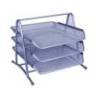 Bandeja sobremesa metalica q-connect kf00822 rejilla plata con 3 bandejas movibles 350x278x275 mm