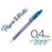 Boligrafo marca Papermate Flexgrip azul 0,4 mm