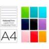 Bloc Liderpapel DIN A4 micro smart horizontal 7mm 80 hojas doble margen 4 taladros tapa blanda 60 gr color “no se puede elegir”