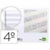 Bloc musica Liderpapel Cuarto interlineado 2,5mm