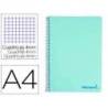 Bloc Liderpapel Din A4 wonder cuadrícula 4mm tapa polipropileno 90 gr 120 hojas color verde