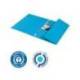 SUBCARPETA LEITZ RECYCLE CON TRES SOLAPAS DIN A4 CARTON 100% RECICLABLE AZUL