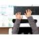 REPOSAMUÑECAS Q-CONNECT MEMORY FOAM PARA TECLADO COLOR NEGRO 460X85X25 MM