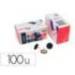 CHINCHETA LISMANIA OFFICE COLOR NEGRO CAJA DE 100 UNIDADES