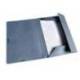 CARPETA LIDERPAPEL GOMAS FOLIO 3 SOLAPAS CARTON PINTADO AZUL 410 G/M2