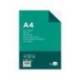 RECAMBIO LIDERPAPEL DIN A4 100 HOJAS 100G/M2 CUADRO 3MM CON MARGEN 4 TALADROS