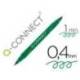 ROTULADOR Q-CONNECT MARCADOR PERMANENTE DOBLE PUNTA COLOR VERDE 0,4 MM Y 1 MM
