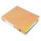 CARPETA DE 2 ANILLAS 25 MM MIXTAS LIDERPAPEL DIN A4 COLOR NARANJA CARTON FORRADO