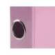 CARPETA DE 2 ANILLAS 25 MM MIXTAS LIDERPAPEL DIN A4 COLOR ROSA CARTON FORRADO